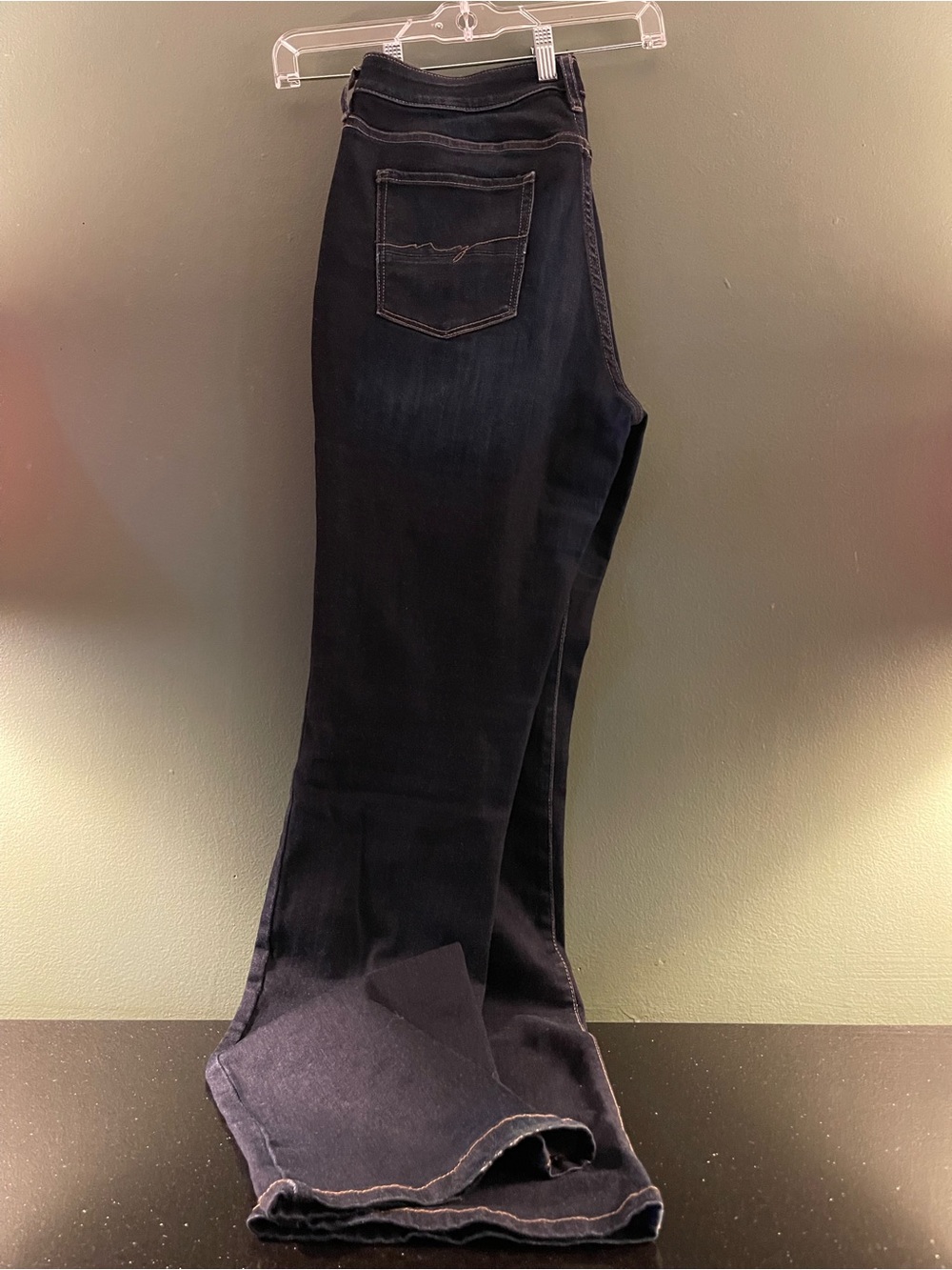 New York & Company Women's Dark Blue Bootcut Jeans